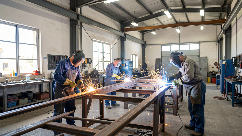 Taller de estructuras metálicas en Menorca